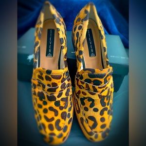 STEVEN by Steve Madden Women's Iona-l Leopard Calf Hair Loafer. 9.5. NWOT